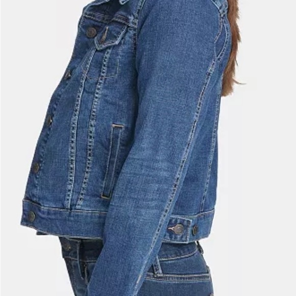 DKNY Denim Trucker Jacket Size M - Picture 3 of 10